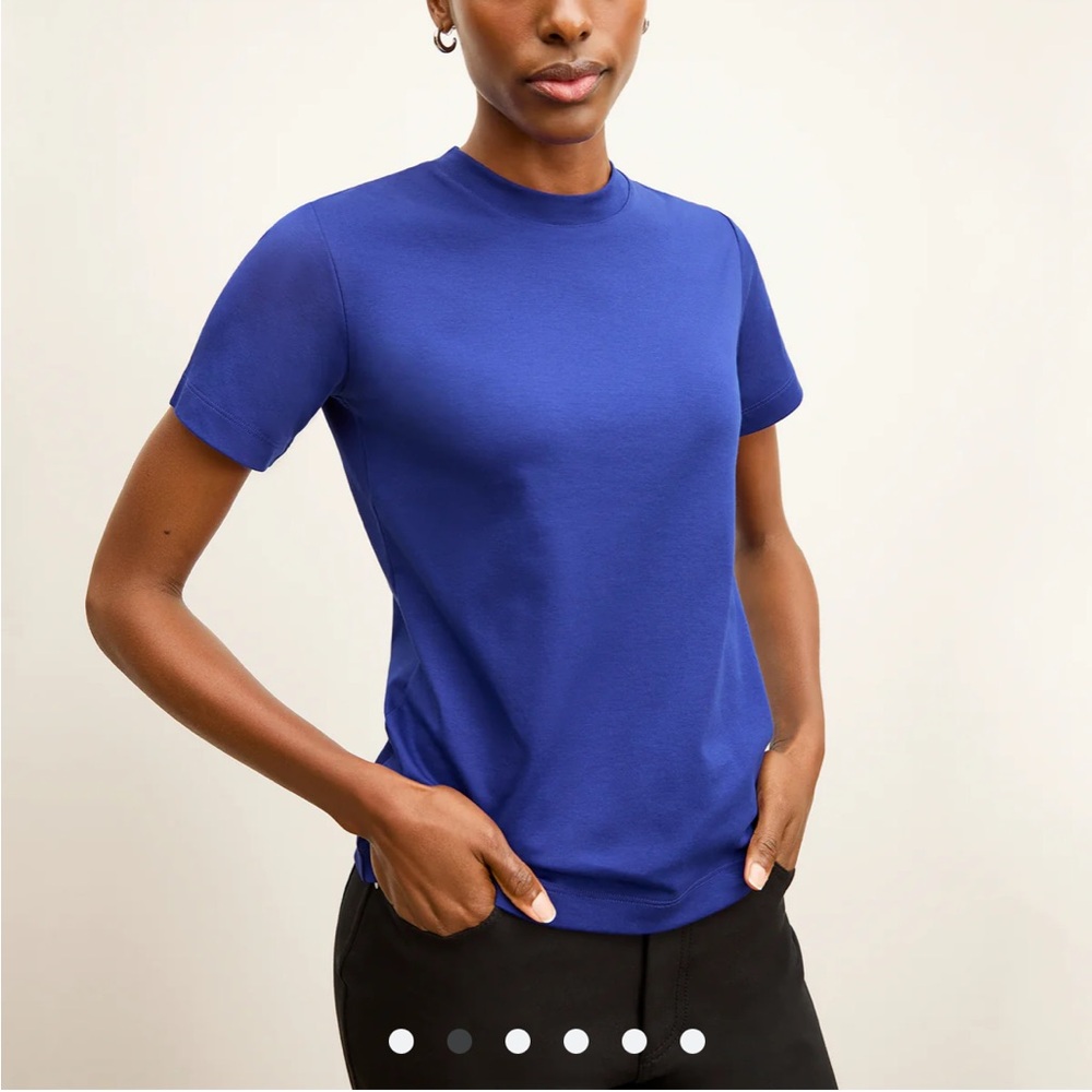 MM Lafleur Royal Blue Short Sleeve Top